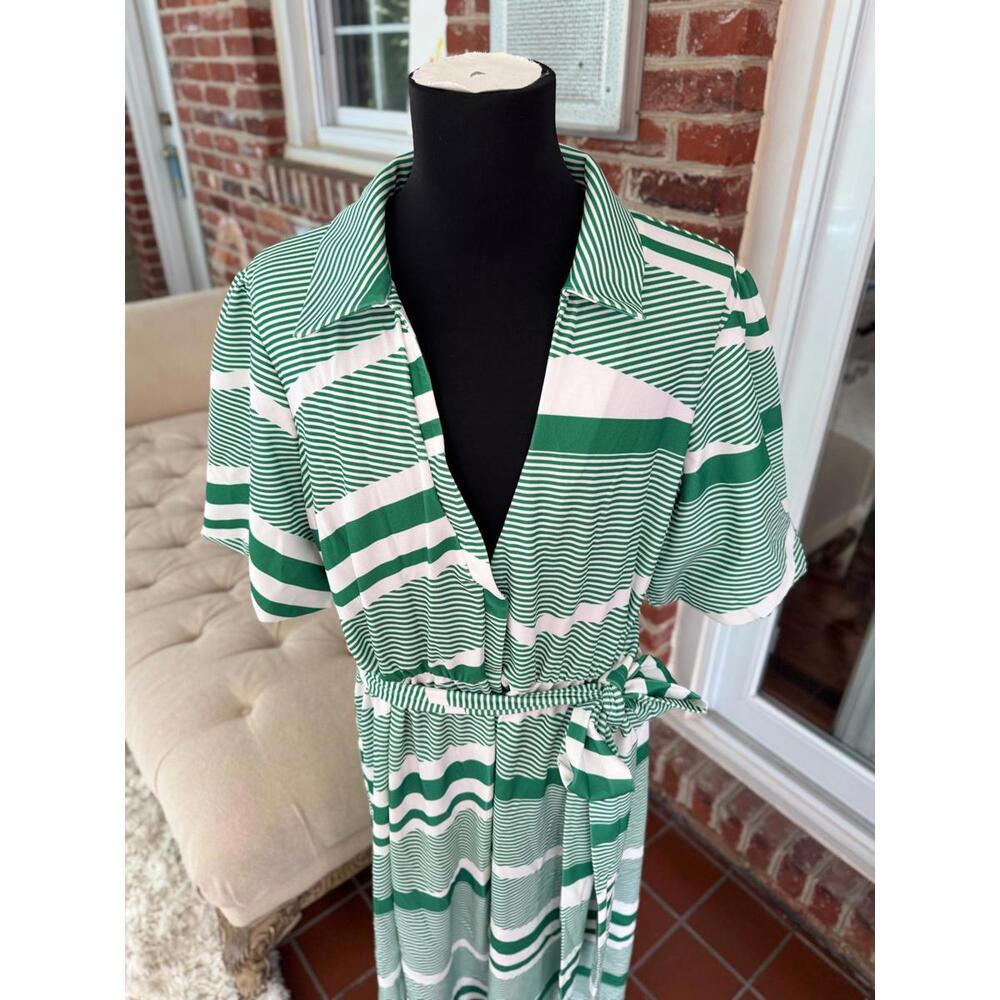 ASOS Striped Green Dress